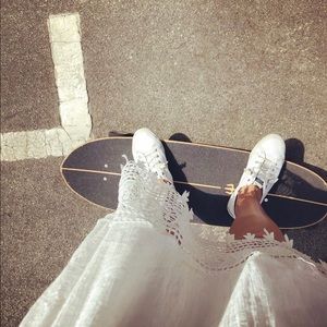 Anthropologie lounge dress crocheted